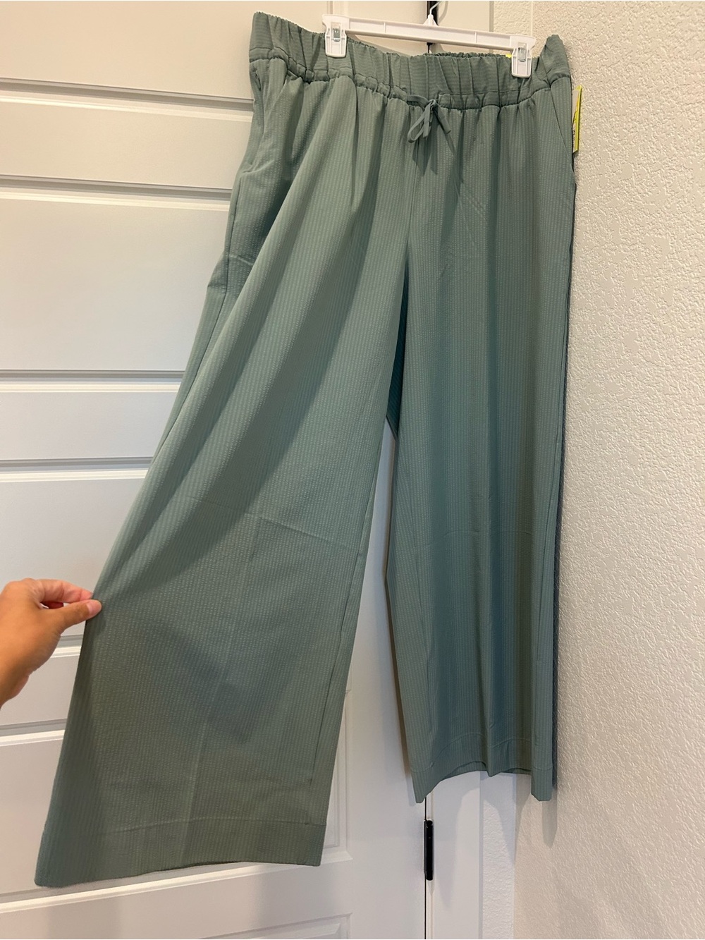 all in motion Wide-Leg Drawstring Pants - Sage Green athletic